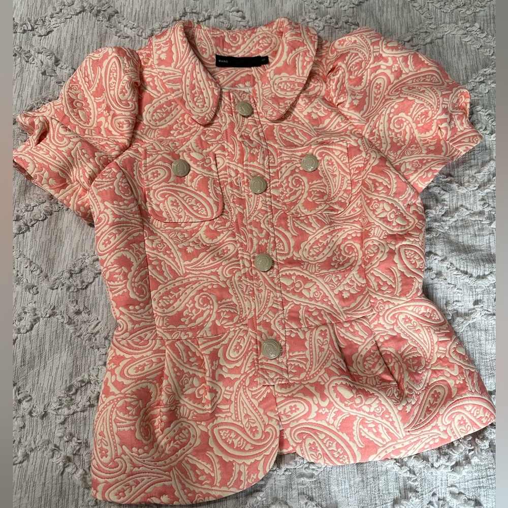 Marc by Marc Jacobs blazer Vintage coral & white paisley